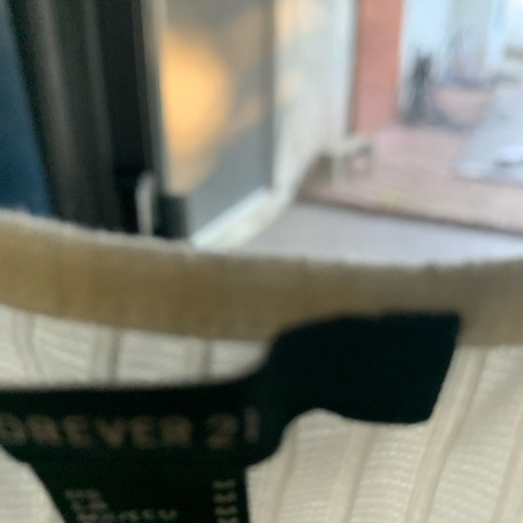 Drawstring White Crop Top - Picture 2 of 3